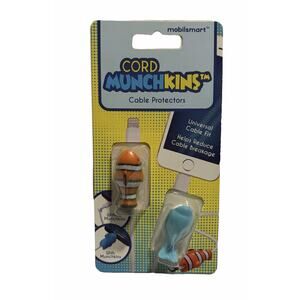 Cord Munchkins Cable Protectors Ocean Animal Clownfish Universal Cord Saver NEW